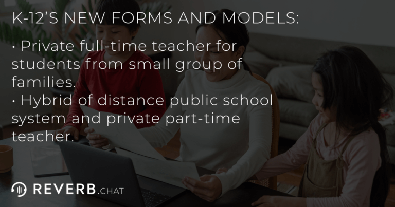 The two new models and forms K-12 education is taking: pod schools and blended public/private distance learning.